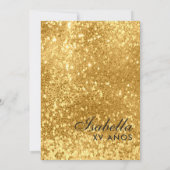 金ゴールドグリッター遊カード|ラスベガスキンセアニェラ 招待状 (裏面)