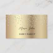 金ゴールドグリッター銀水彩名刺 名刺 (正面)