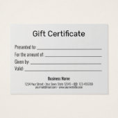 金ゴールドグリッター雪片ギフトボックスブラックギフトカード (裏面)