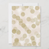 金ゴールドグリッター風船サプライズ誕生日パーティー 招待状 (裏面)