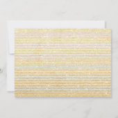 金ゴールドグリッター2018年大晦日パーティの招待状 招待状 (裏面)