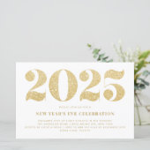 金ゴールドグリッター2023年大晦日パーティの招待状 (スタンド正面)