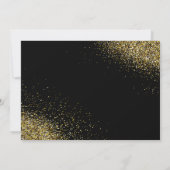 金ゴールドグリッター50及び素晴らしい誕生日招待状 招待状 (裏面)