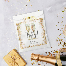 金ゴールドグリッター50誕生日 フェイバーバッグ