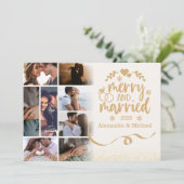 金ゴールドグリッター8メリー写真&結婚した シーズンカード (スタンド正面)