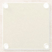 金ゴールドグリッター ガラスコースター (裏面)