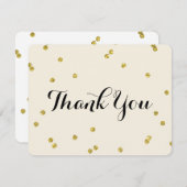 金ゴールドグリッター |サンキューカード サンキューカード (正面/裏面)