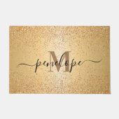 金ゴールドグリッター ドアマット (正面)