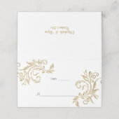 金ゴールドグリッター、ネイビーブルーカスタムー プレイスカード (外部開封)