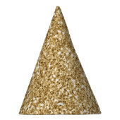 金ゴールドグリッター パーティーハット (右)