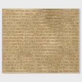 金ゴールドグリッター        ラッピングペーパー (フラット)