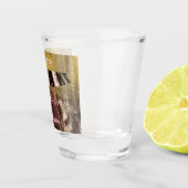 金ゴールドグリッター&レッド金ゴールド煙ハッピーリタイア ショットグラス (右)