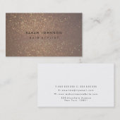金ゴールドグリッター《写真》ぼけ味美容師名刺 名刺 (正面/裏面)