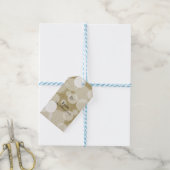 金ゴールドグリッター《写真》ぼけ味 ギフトタグ (より糸付き)