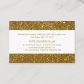 金ゴールドグリッター – 割引伝票 割引カード (裏面)