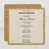 金ゴールドグリッター 招待状 (正面/裏面)