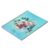 金ゴールドグリッター&水彩青花先生 ノートブック (左側)