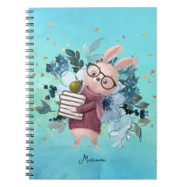 金ゴールドグリッター&水彩青花先生 ノートブック