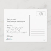 金ゴールドグリッター│海の下の人魚のサンキューカード シーズンポストカード (裏面)