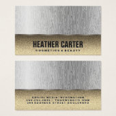 金ゴールドグリッター |自然線パターン (正面&裏面)