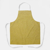 金ゴールドグリッター、輝き、グリッター背景 エプロン (正面)