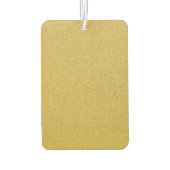 金ゴールドグリッター、輝き、グリッター背景 カーエアーフレッシュナー (裏面)