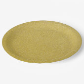 金ゴールドグリッター、輝き、グリッター背景 ペーパープレート (アングル)