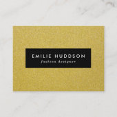 金ゴールドグリッター、輝き、グリッター背景 名刺 (正面)