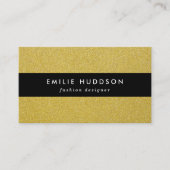 金ゴールドグリッター、輝き、グリッター背景 名刺 (正面)