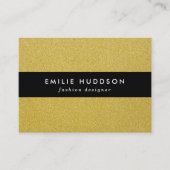 金ゴールドグリッター、輝き、グリッター背景 名刺 (正面)