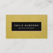 金ゴールドグリッター、輝き、グリッター背景 名刺 (正面)