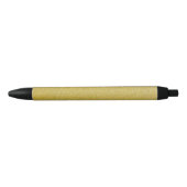 金ゴールドグリッター、輝き、グリッター背景 黒ボールペン (正面)