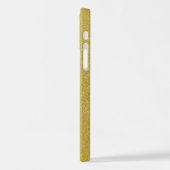 金ゴールドグリッター、輝き、グリッター背景 iPhoneケース (左側面)