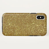 金ゴールドグリッター Case-Mate iPhoneケース (裏面(横))