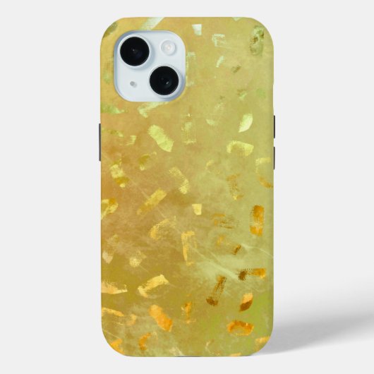金ゴールドグリッター Case-Mate iPhoneケース (裏面)