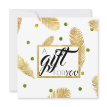 金ゴールドグリッターFir分岐スクリプトギフト証明書