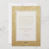 金ゴールドグリッターJoyeux Noel Christmas 8フォトコラージュ シーズンカード (裏面)