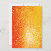 金ゴールドグリッターSweet sixteen16誕生日 招待状 (裏面)