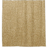 金ゴールドグリッツグリッター シャワーカーテン (正面)