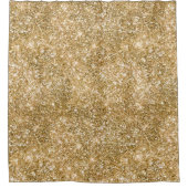 金ゴールドグリッツグリッター シャワーカーテン (正面)