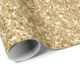 金ゴールドグリッツグリッター ラッピングペーパー