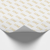 金ゴールドグリッツラブ ラッピングペーパー (角)