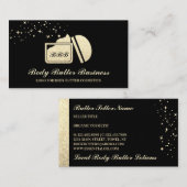 金ゴールドグリッツ体バター化粧品クリーム 名刺 (正面/裏面)