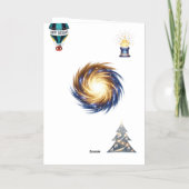 金ゴールドグリーティングラブ誕生日カードギフトユニークアイディア 箔グリーティングカード (裏面)