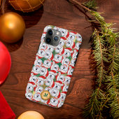 金ゴールドグリーンアラスカンマラムートカワイドッグクリスマス Case-Mate iPhoneケース