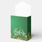 金ゴールドグリーンウィンター50誕生日ありがとう フェイバーボックス (オープン)