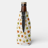 金ゴールドグリーンオレンジ紅葉 ボトルクーラー (ボトル裏面)