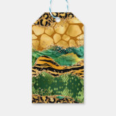 金ゴールドグリーンサファリゲートSweet sixteenありがとう ギフトタグ (裏面)