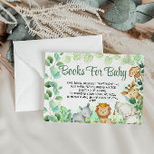 金ゴールドグリーンサファリ動物かわいい本ベビー エンクロージャーカード