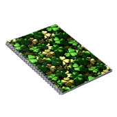 金ゴールドグリーンシャムロック ノートブック (右側)